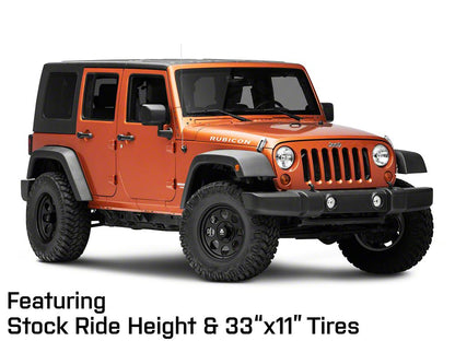 Mammoth 8 Aluminum Matte Black Wheel; 17x9; -6mm Offset (07-18 Jeep Wrangler JK)