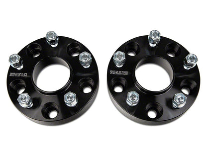 Mammoth 1.25-Inch Billet Wheel Spacers; Black (87-06 Jeep Wrangler YJ & TJ)