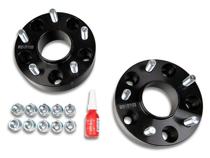 Mammoth 1.25-Inch Billet Wheel Spacers; Black (07-18 Jeep Wrangler JK)