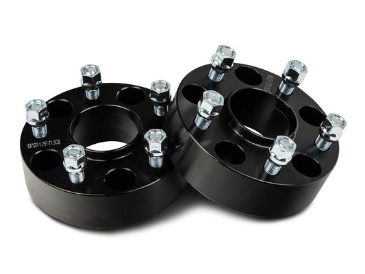 Mammoth 1.75-Inch Billet Wheel Spacers; Black (07-18 Jeep Wrangler JK)