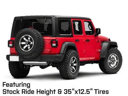Mammoth Rogue Matte Black Machined Wheel; 17x9; -6mm Offset (18-25 Jeep Wrangler JL)