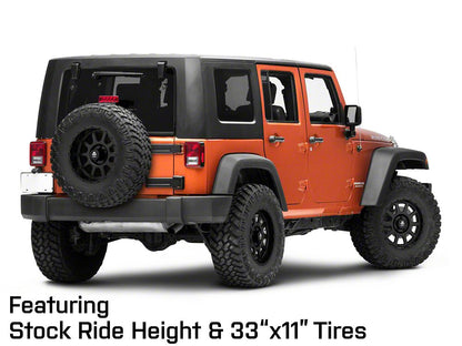 Mammoth 10 Hole Matte Black Wheel; 17x9; -6mm Offset (07-18 Jeep Wrangler JK)