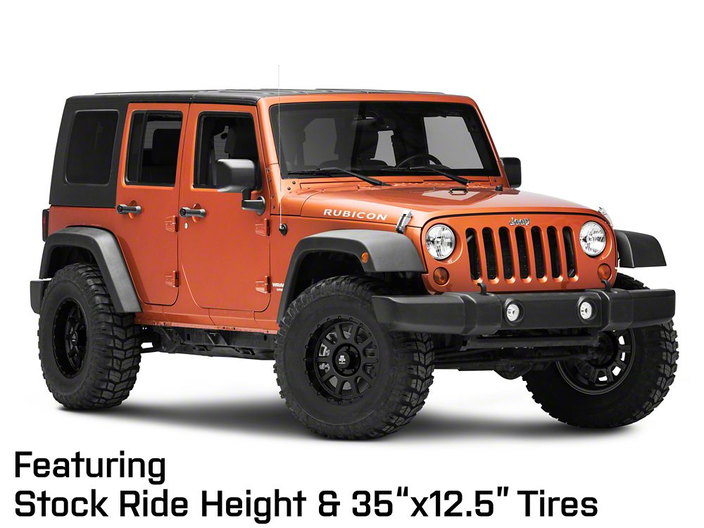 Mammoth 10 Hole Matte Black Wheel; 17x9; -6mm Offset (07-18 Jeep Wrangler JK)
