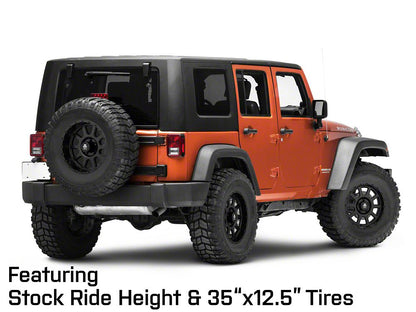 Mammoth 10 Hole Matte Black Wheel; 17x9; -6mm Offset (07-18 Jeep Wrangler JK)