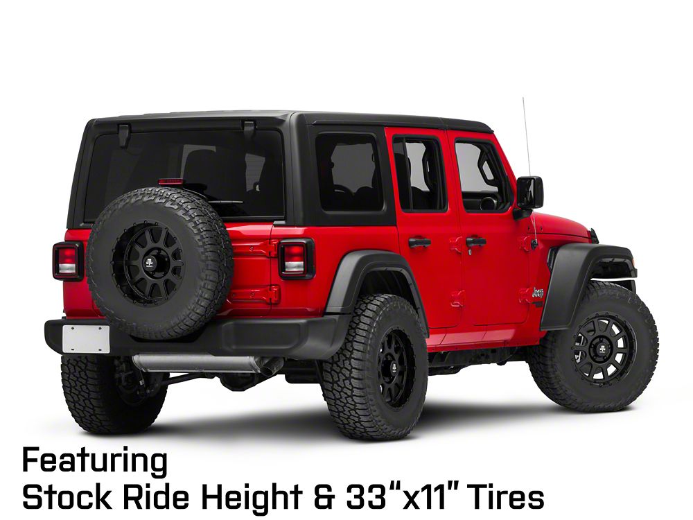 Mammoth 10 Hole Matte Black Wheel; 17x9; -6mm Offset (18-25 Jeep Wrangler JL)