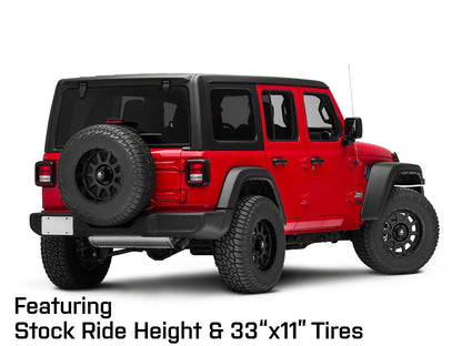 Mammoth 10 Hole Matte Black Wheel; 17x9; -6mm Offset (18-25 Jeep Wrangler JL)