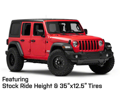 Mammoth 10 Hole Matte Black Wheel; 17x9; -6mm Offset (18-25 Jeep Wrangler JL)