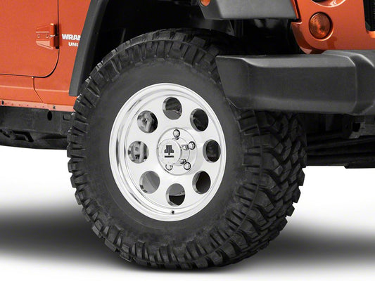 Mammoth 8 Aluminum Polished Wheel; 17x9; -6mm Offset (07-18 Jeep Wrangler JK)