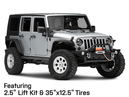 Mammoth 8 Aluminum Polished Wheel; 17x9; -6mm Offset (07-18 Jeep Wrangler JK)