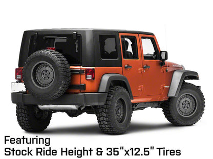 Mammoth Militant Charcoal Wheel; 17x9.5; -12mm Offset (07-18 Jeep Wrangler JK)