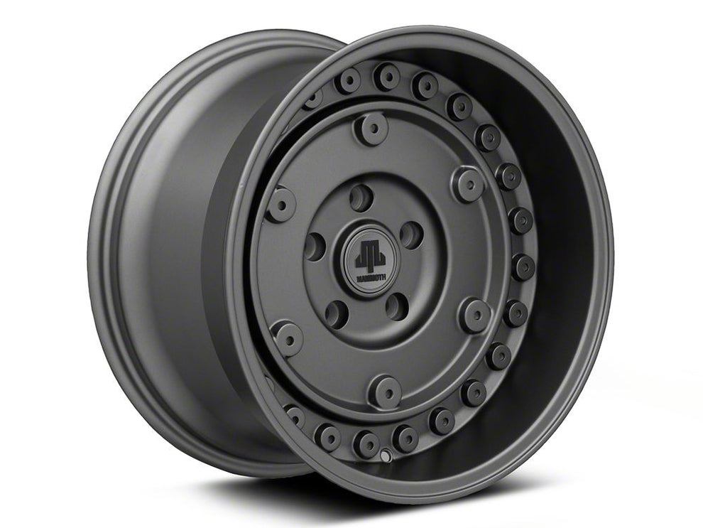 Mammoth Militant Charcoal Wheel; 17x9.5; -12mm Offset (18-25 Jeep Wran ...