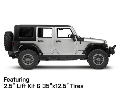 Mammoth Synister Charcoal Wheel; 17x9; -6mm Offset (07-18 Jeep Wrangler JK)
