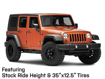 Mammoth Wheeler Matte Black Wheel; 17x9; -6mm Offset (07-18 Jeep Wrangler JK)