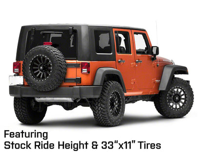 Mammoth 12 Hole Beadlock Satin Black Wheel; 18x9; -6mm Offset (07-18 Jeep Wrangler JK)