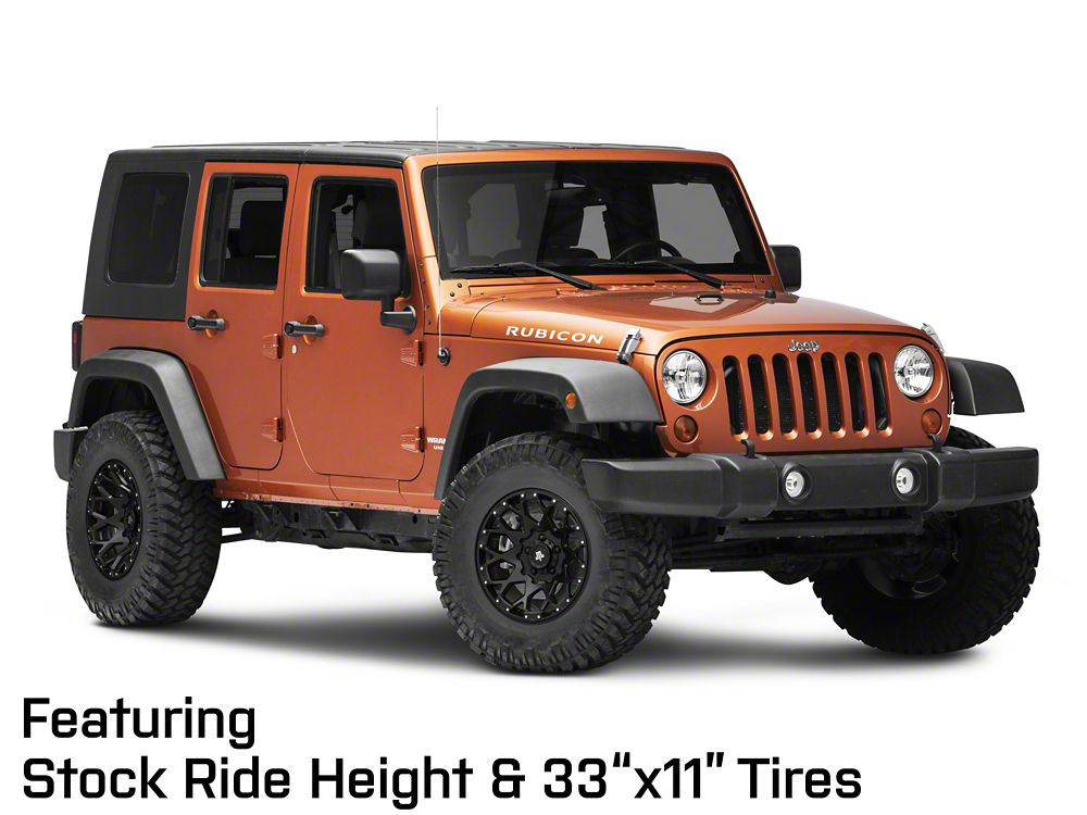 Mammoth Vex Satin Black Machined Wheel; 17x9; -6mm Offset (07-18 Jeep Wrangler JK)