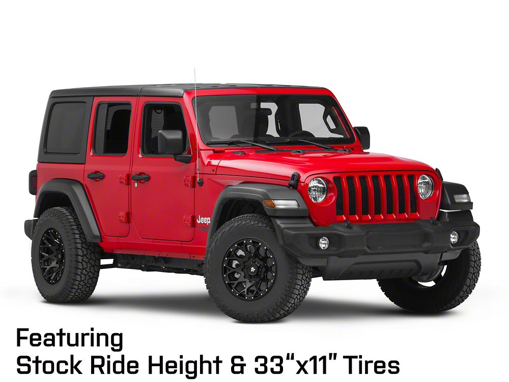 Mammoth Vex Satin Black Machined Wheel; 17x9; -6mm Offset (18-25 Jeep Wrangler JL)