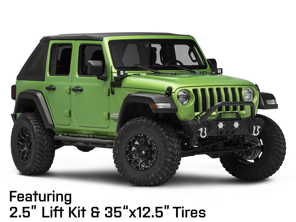 Mammoth Vex Satin Black Machined Wheel; 17x9; -6mm Offset (18-25 Jeep Wrangler JL)