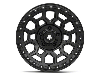 Mammoth Hunter Satin Black Wheel; 17x9; -6mm Offset (07-18 Jeep Wrangler JK)