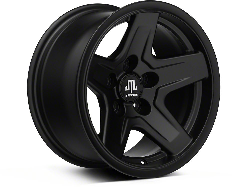 15x8 Mammoth Boulder Wheel & 31in Mudclaw Mud-Terrain Comp MTX Tire Package; Set of 5 (97-06 Jeep Wrangler TJ)