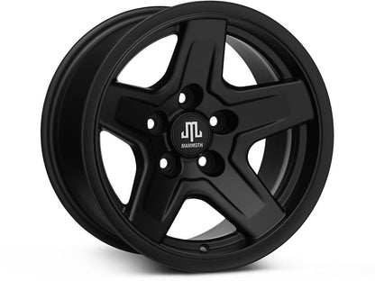15x8 Mammoth Boulder Wheel & 31in Milestar Mud-Terrain Patagonia M/T Tire Package; Set of 5 (87-95 Jeep Wrangler YJ)