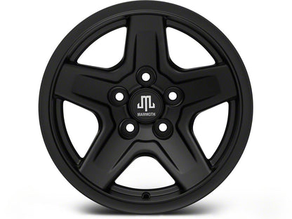 15x8 Mammoth Boulder Wheel & 31in Milestar Mud-Terrain Patagonia M/T Tire Package; Set of 5 (87-95 Jeep Wrangler YJ)