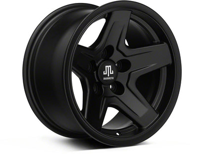 15x8 Mammoth Boulder Wheel & 31in Milestar Mud-Terrain Patagonia M/T Tire Package; Set of 5 (87-95 Jeep Wrangler YJ)