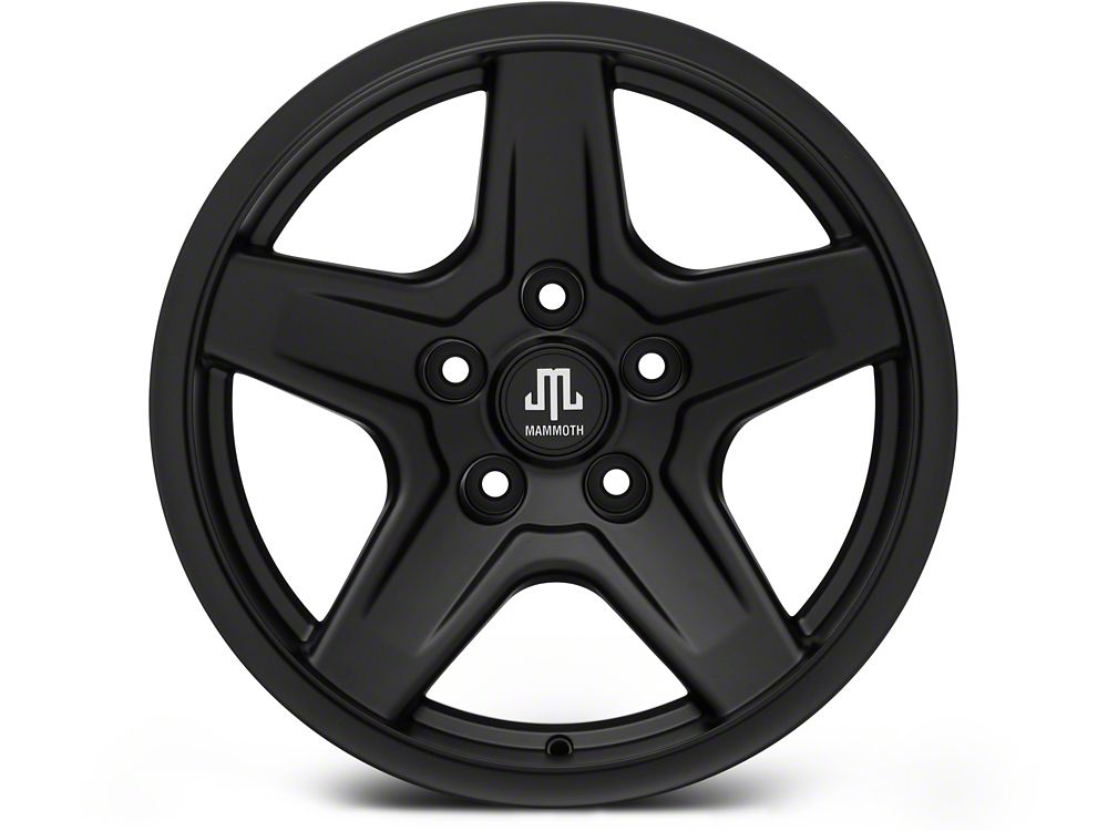 17x9 Mammoth Boulder Wheel & 35in Mickey Thompson All-Terrain Baja Boss Tire Package; Set of 5 (18-25 Jeep Wrangler JL)
