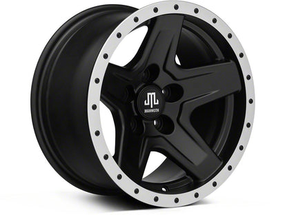 15x8 Mammoth Boulder Beadlock Style Wheel & 33in Falken All-Terrain Wildpeak A/T3W Tire Package; Set of 5 (97-06 Jeep Wrangler TJ)