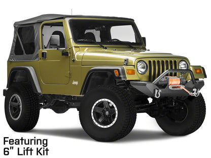 15x8 Mammoth Boulder Beadlock Style Wheel & 33in Falken All-Terrain Wildpeak A/T3W Tire Package; Set of 5 (97-06 Jeep Wrangler TJ)