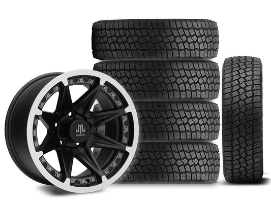 15x8 Mammoth Type 88 Wheel & 31in Milestar All-Terrain Patagonia AT/R Tire Package; Set of 5 (97-06 Jeep Wrangler TJ)