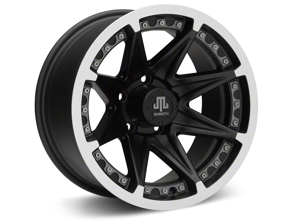 15x8 Mammoth Type 88 Wheel & 31in Mudclaw Mud-Terrain Comp MTX Tire Package; Set of 5 (97-06 Jeep Wrangler TJ)