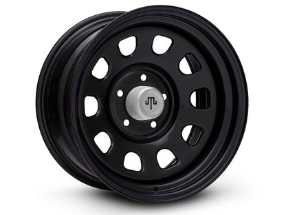 17x9 Mammoth D Window Wheel & 35in West Lake All-Terrain SL369 Tire Package; Set of 5 (07-18 Jeep Wrangler JK)