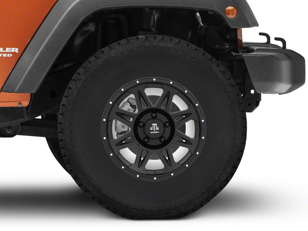 17x8 Mammoth Split 8 Wheel & 33in BF Goodrich All-Terrain T/A KO Tire Package; Set of 5 (07-18 Jeep Wrangler JK)