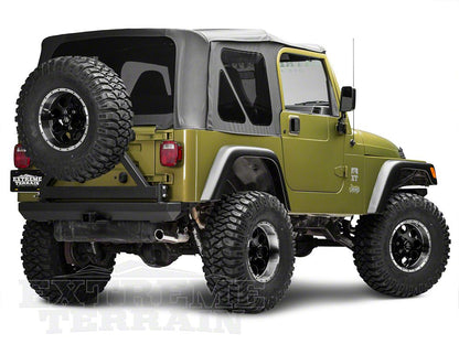 Mammoth 8 Simulated Beadlock 15x8 Wheel and Mickey Thompson Baja MTZ 33X12.50R15 Tire Kit (87-06 Jeep Wrangler YJ & TJ)