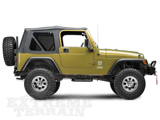 Mammoth 8 Simulated Beadlock Style Polished 15x8 Wheel and Mickey Thompson Baja MTZ 33X12.50R15 Tire Kit (87-06 Jeep Wrangler YJ & TJ)