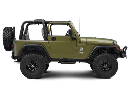 Mammoth D Window Steel 15x8 Wheel and Mickey Thompson Baja MTZ 33X12.50R15 Tire Kit (87-06 Jeep Wrangler YJ & TJ)