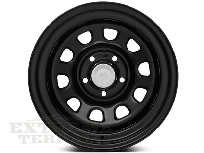 Mammoth D Window Steel 15x10 Wheel and Mickey Thompson Baja MTZ 33X12.50R15 Tire Kit (87-06 Jeep Wrangler YJ & TJ)