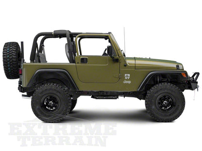 Mammoth 8 Steel 15x10 Wheel and Mickey Thompson Baja MTZ 33X12.50R15 Tire Kit (87-06 Jeep Wrangler YJ & TJ)