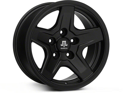 17x9 Mammoth Boulder & 35in Mudclaw Mud-Terrain Comp MTX Tire Package; Set of 5 (07-18 Jeep Wrangler JK)