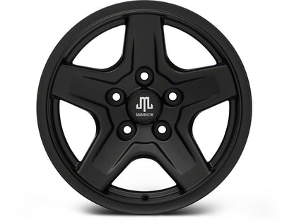17x9 Mammoth Boulder & 35in Mudclaw Mud-Terrain Comp MTX Tire Package; Set of 5 (07-18 Jeep Wrangler JK)