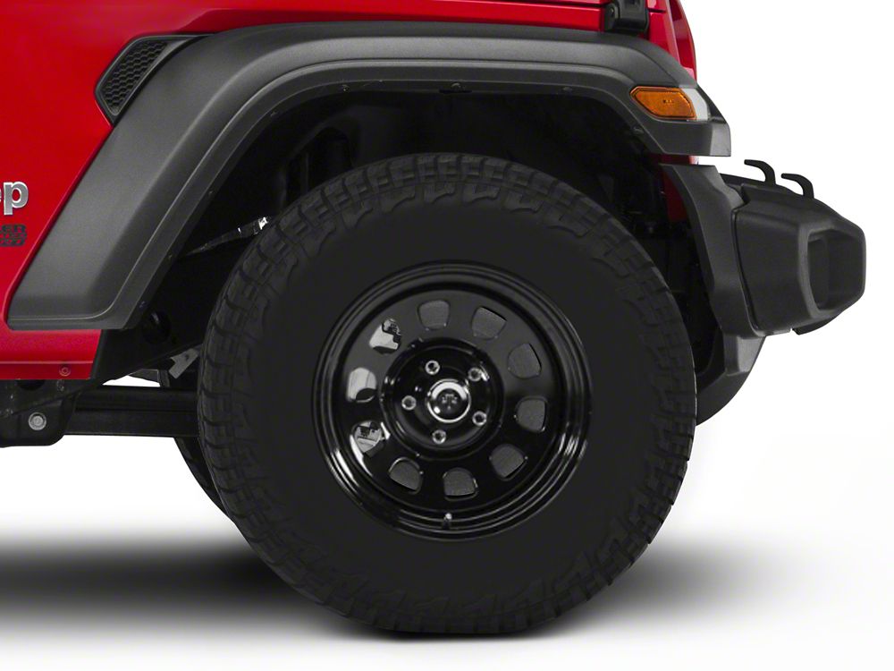 17x9 Mammoth D Window & 33in Milestar All-Terrain Patagonia AT/R Tire Package; Set of 5 (18-25 Jeep Wrangler JL)