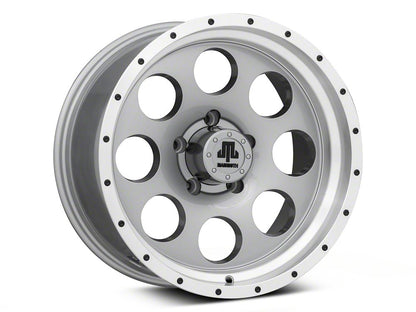 17x9 Mammoth 8 Beadlock & 33in NITTO All-Terrain Ridge Grappler A/T Tire Package; Set of 5 (07-18 Jeep Wrangler JK)