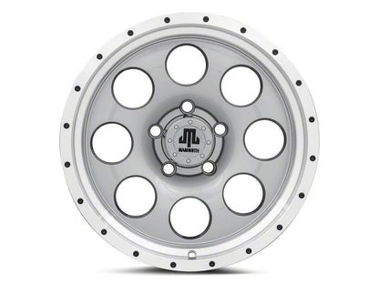 17x9 Mammoth 8 Beadlock & 33in NITTO All-Terrain Ridge Grappler A/T Tire Package; Set of 5 (07-18 Jeep Wrangler JK)