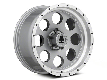 17x9 Mammoth 8 Beadlock & 33in NITTO All-Terrain Ridge Grappler A/T Tire Package; Set of 5 (07-18 Jeep Wrangler JK)