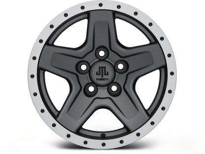15x8 Mammoth Boulder Beadlock Style & 31in Mudclaw Mud-Terrain Comp MTX Tire Package; Set of 5 (97-06 Jeep Wrangler TJ)