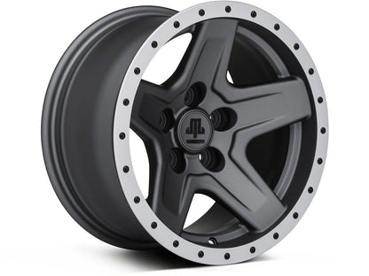 15x8 Mammoth Boulder Beadlock Style & 31in Mudclaw Mud-Terrain Comp MTX Tire Package; Set of 5 (97-06 Jeep Wrangler TJ)