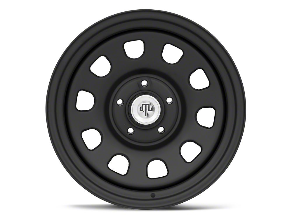 Mammoth D Window Matte Black Steel Wheel; 17x9; -6mm Offset (20-25 Jeep Gladiator JT)