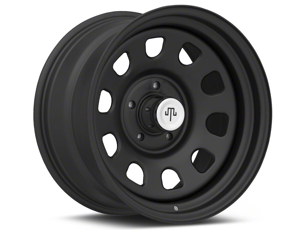 Mammoth D Window Matte Black Steel Wheel; 17x9; -6mm Offset (20-25 Jeep Gladiator JT)