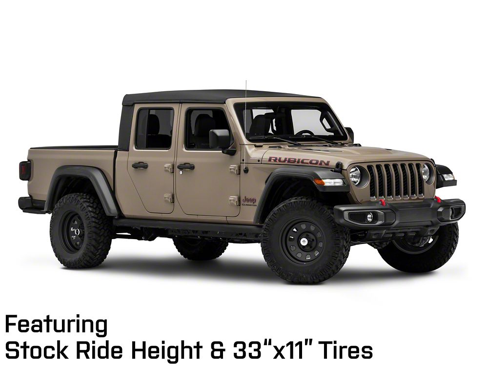 Mammoth D Window Matte Black Steel Wheel; 17x9; -6mm Offset (20-25 Jeep Gladiator JT)