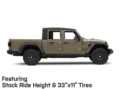 Mammoth D Window Matte Black Steel Wheel; 17x9; -6mm Offset (20-25 Jeep Gladiator JT)